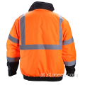 Winter High Visibility Men Bomber Bomangus impermeável jaqueta de segurança